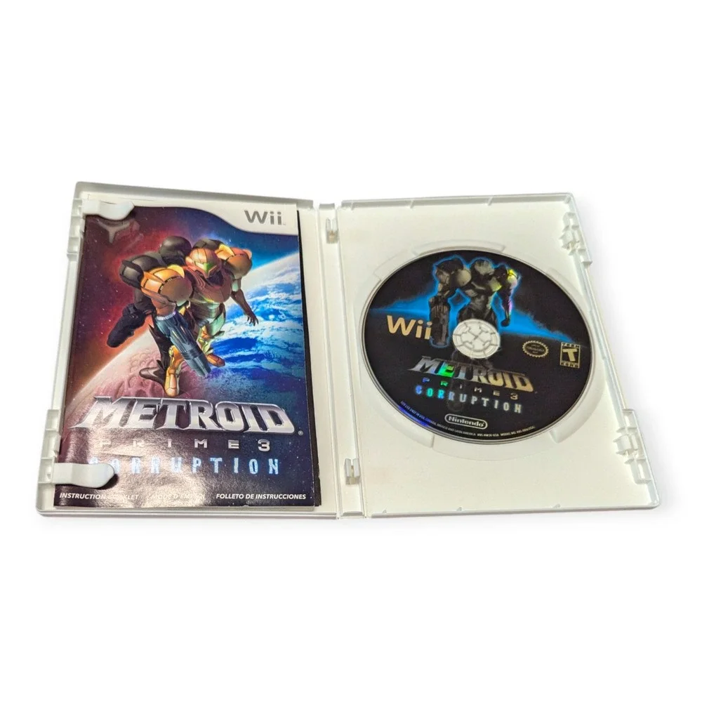 Metroid Prime 3 Corruption Nintendo Wii CIB Complete Samus Aran Action FPS 2007
